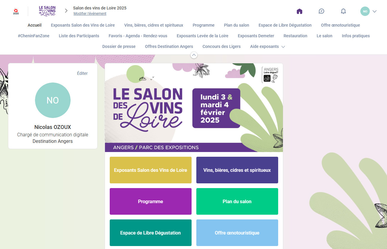 application Salon des Vins de Loire 2025